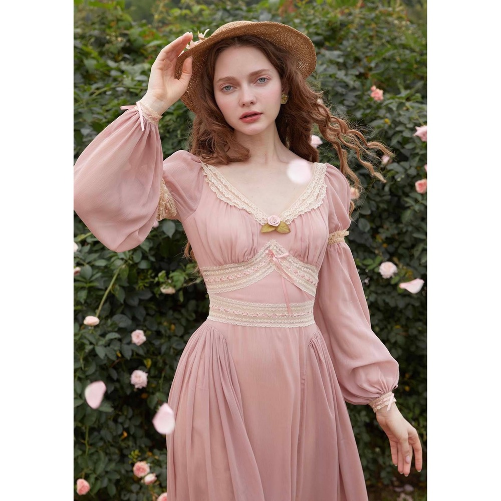 LaceMade Summer Peom Dress Dusty Rose Small New With Tags